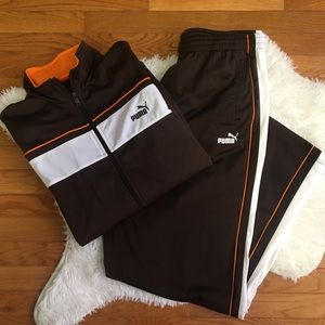brown puma sweatsuit